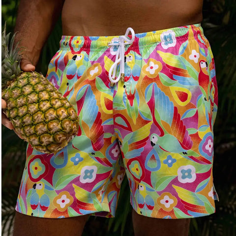 Men's Loose Printed Casual Beach Shorts