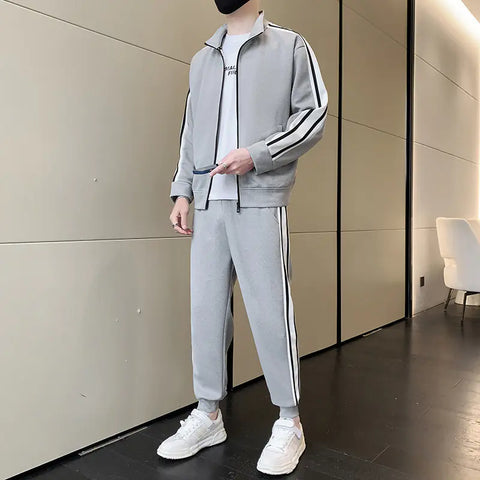 Fashion Cardigan Sweater and Sportswear Set