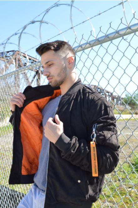 FAUX SUEDE BOMBER 6111