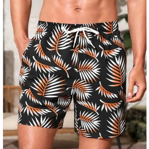 Men's Loose Printed Casual Beach Shorts
