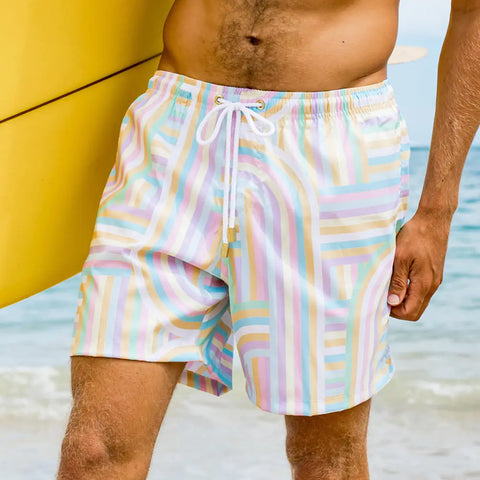 Men's Loose Printed Casual Beach Shorts