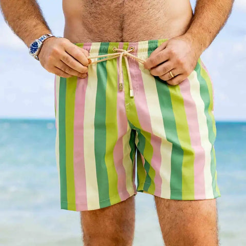 Men's Loose Printed Casual Beach Shorts