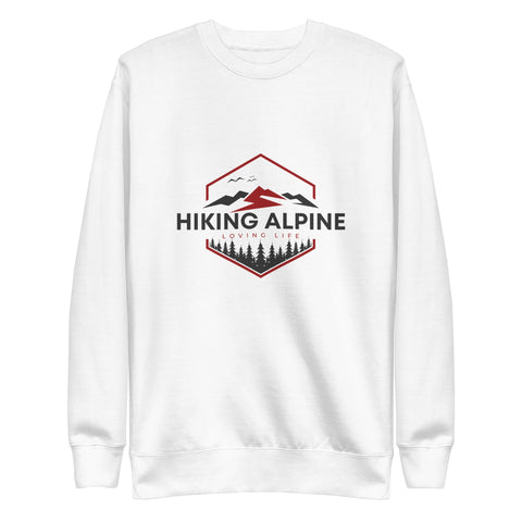 Hiking Alpine Edge Mens Premium Sweatshirt