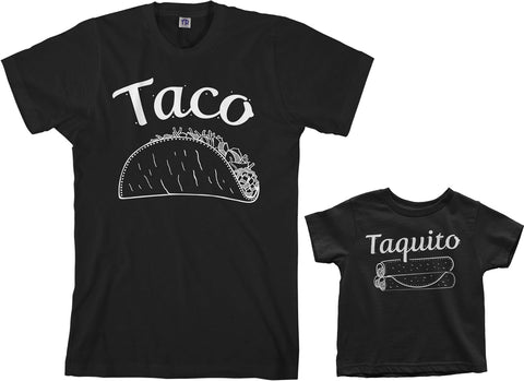 Taco & Taquito Toddler & Men'S T-Shirt Matching Set