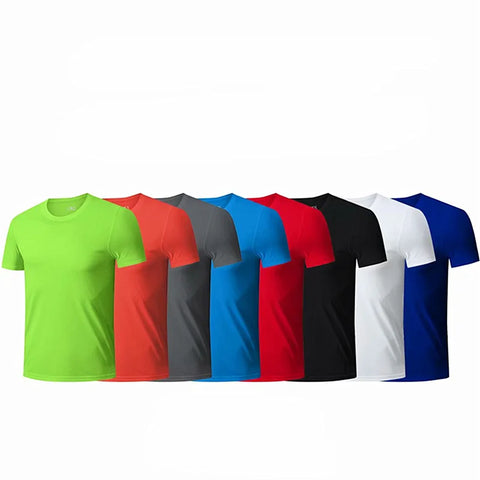 Men'S Running T-Shirts Quick Dry Ventilation Sport T-Shirts Fitness Gym Running Shirts Soccer Jersey Men'S Shirts Sportswear