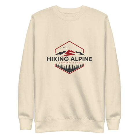 Hiking Alpine Edge Mens Premium Sweatshirt