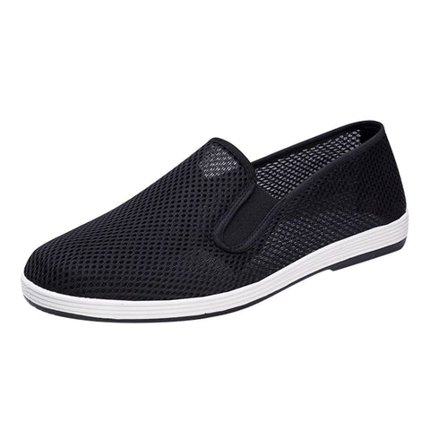 Adult Men Shoes Casual Shoes for Men Leather Extra Wide Walking Shoes for Women Arch Support Slip on Breathable Casual Shoes Men Size 13 Black 8.5