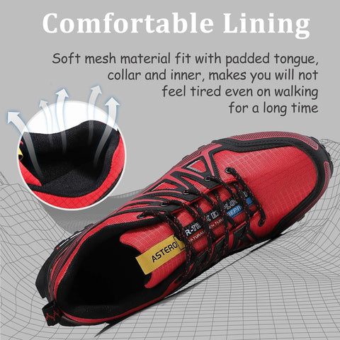 Men'S Trail Running Shoes Road Running Athletic Breathable Walking Shoes Outdoor