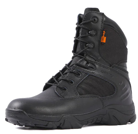 Men's Leather Suede Delta Military Boots