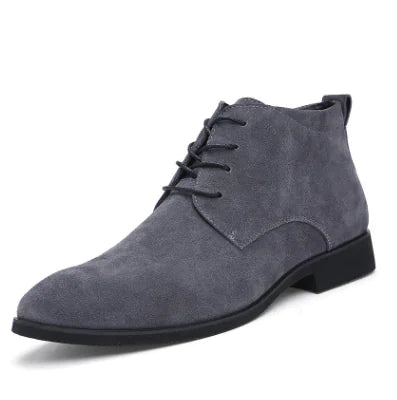 Men's Suede Low-Cut Winter Business Shoes, Breathable