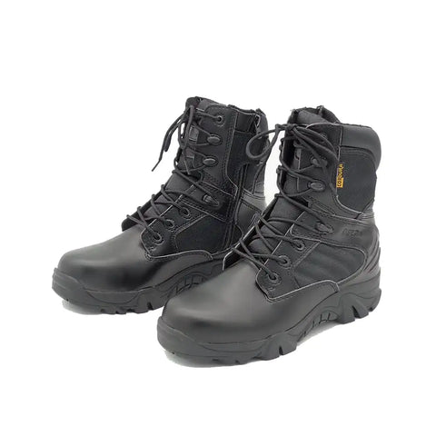 Men's Leather Suede Delta Military Boots